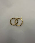 ✨ Arracadas Huggie Acanaladas Oro 14K | 14K Gold Ribbed Huggie Hoop Earrings