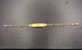 Pulsera de Identificación para Niña Oro 14K – Eslabón Fígaro – 6”