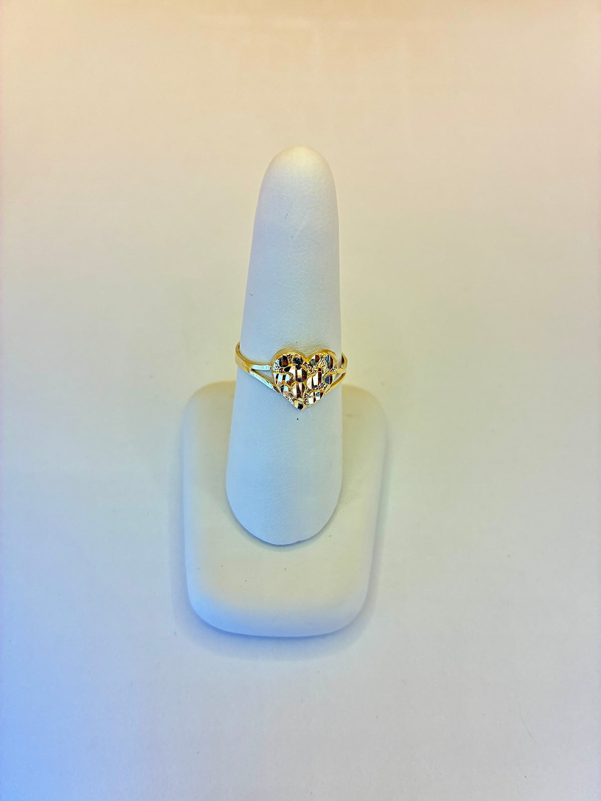 14K GOLD HEART RING